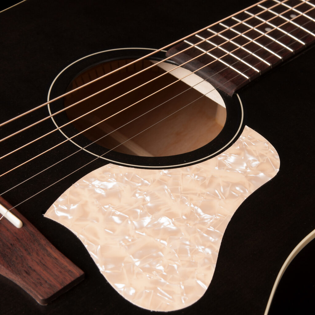 Art Et Lutherie Americana Presys Ii Dreadnought Cedre Merisier Rw - Faded Black - Guitare Electro Acoustique - Variation 3