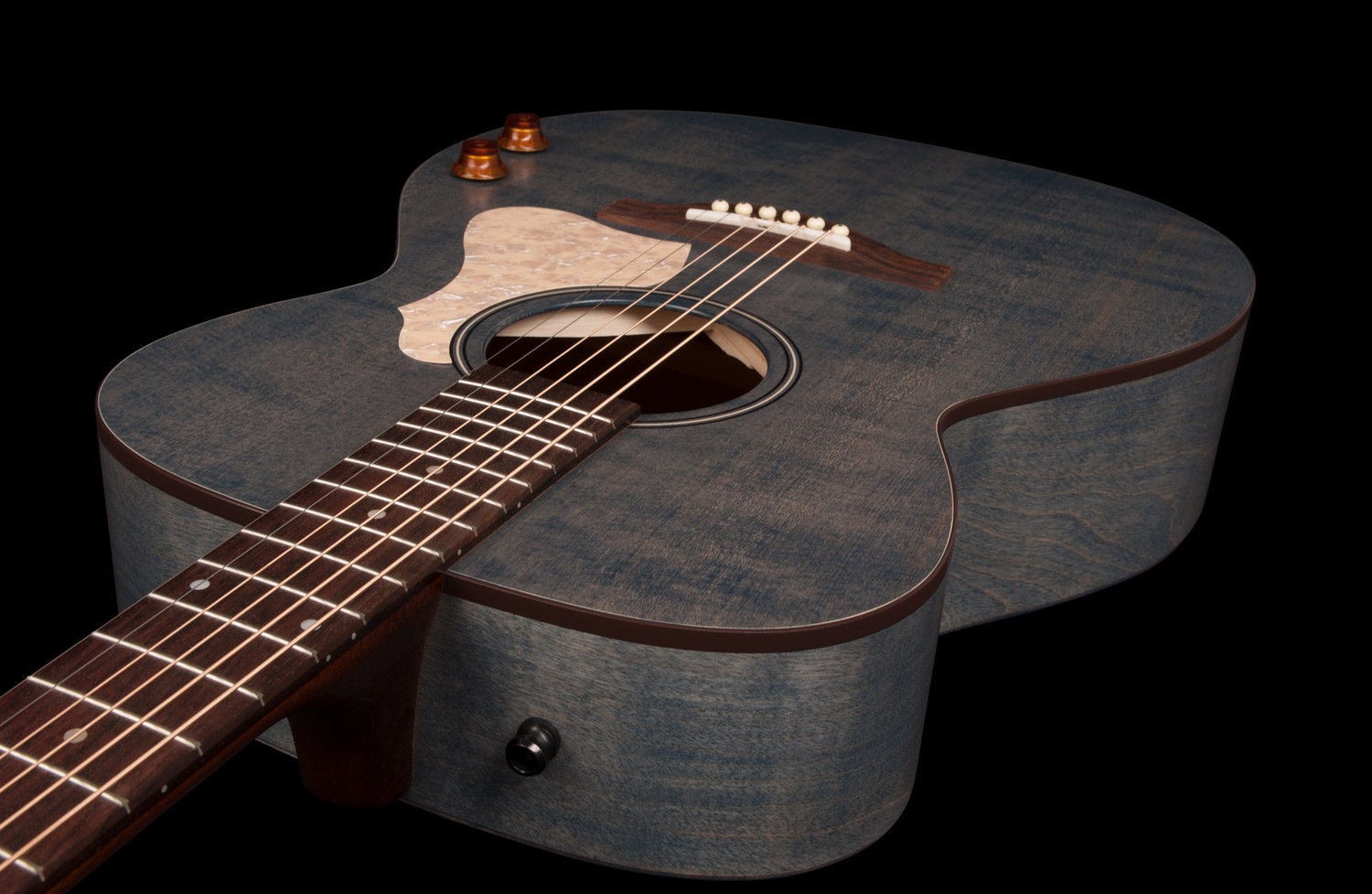 Art Et Lutherie Legacy Concert Hall Q-discrete Epicea Merisier Rw - Denim Blue Sg - Guitare Electro Acoustique - Variation 4