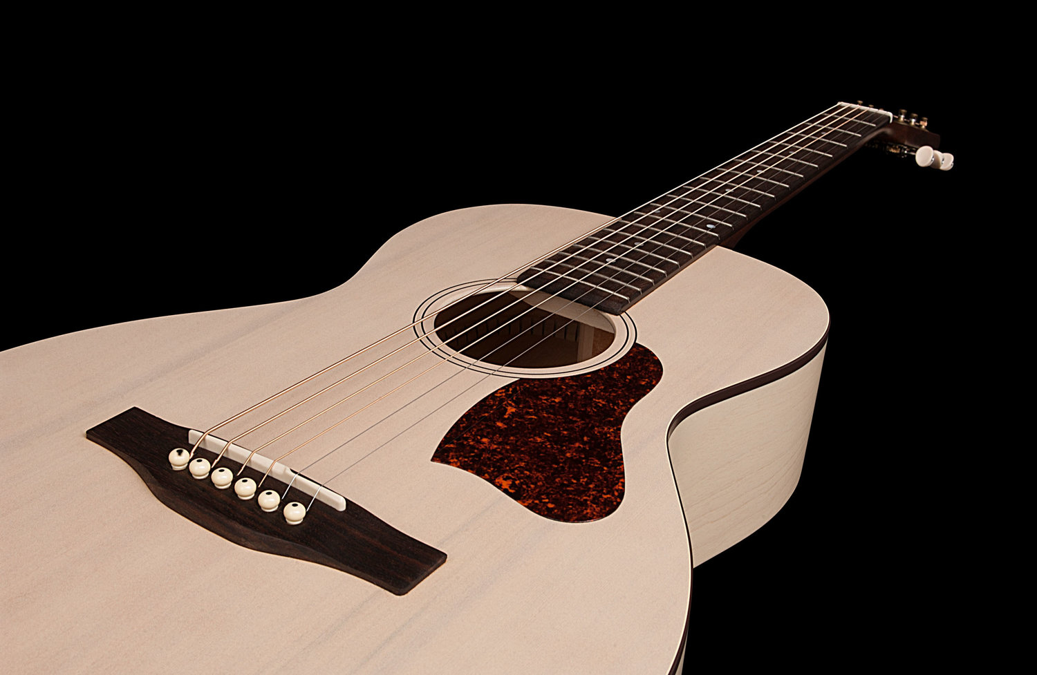 Art Et Lutherie Roadhouse Parlor A/e Epicea Merisier - Faded Cream - Guitare Electro Acoustique - Variation 4