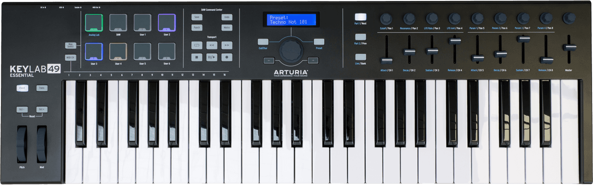 Arturia Keylab Essential 49 Black Edition - Clavier MaÎtre - Main picture