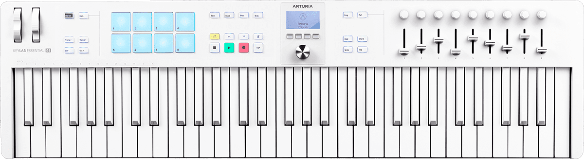 Arturia Keylab Essential 61 Mk3 Alpine White - Clavier MaÎtre - Main picture