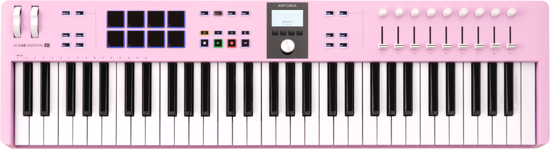 Arturia Keylab Essential 3 61 Touches Rose Quartz - Clavier MaÎtre - Main picture