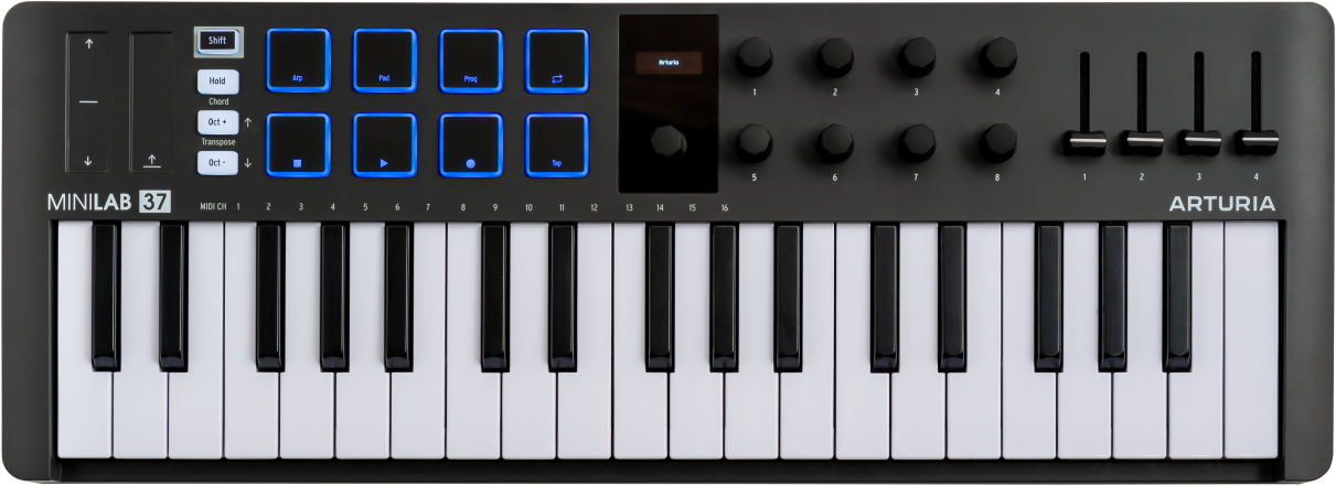 Arturia Minilab 37 Mk3 Black - Clavier MaÎtre - Main picture