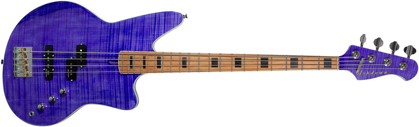 Ashdown The Saint Artisan Mn - Amethyst Flame - Basse Électrique Solid Body - Main picture