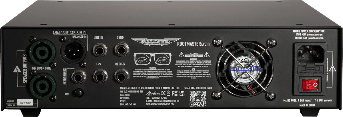 Ashdown Rootmaster Evo Iii Head 500w - TÊte Ampli Basse - Variation 1