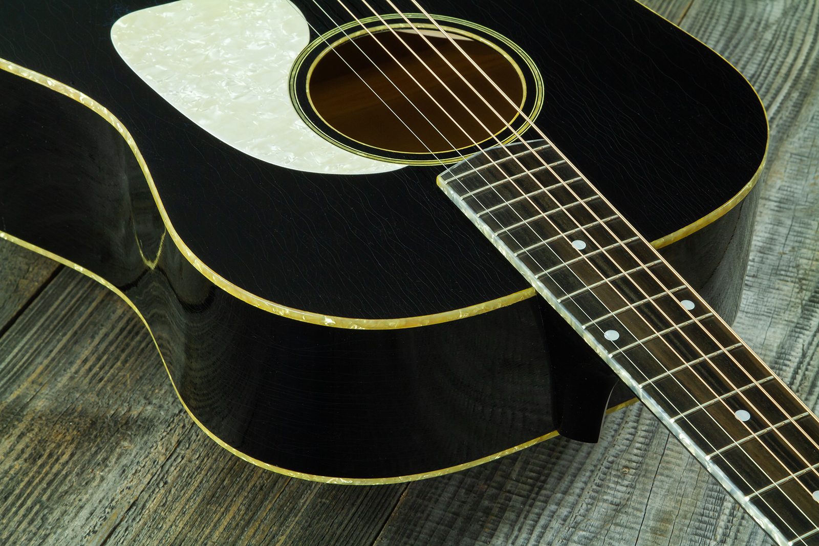 Atkin The Forty Three Dreadnought Shsc Epicea Erable Eb - Aged Black Pearl - Guitare Folk - Variation 6