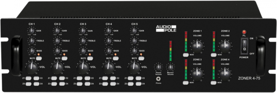 ZONER 4 75 Table de mixage amplifiée Audiopole