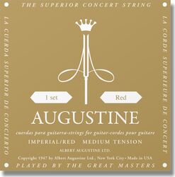 Cordes guitare classique nylon Augustine Red - Jeu de 6 cordes