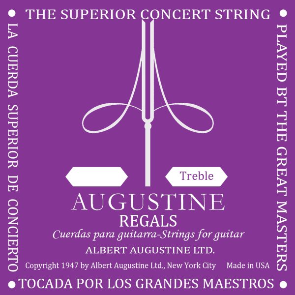 Cordes guitare classique nylon Augustine Regal Mi 1 - corde au détail