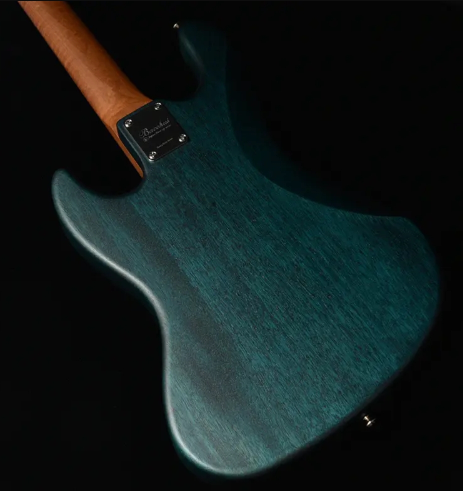 Bacchus Jt Wl4-qm Rsm/m Jap Tune Up Mn - Aqua Marine Blue Satin - Basse Électrique Solid Body - Variation 2