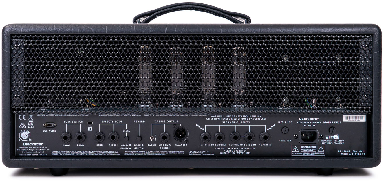 Blackstar Ht Venue Stage 100h Mkiii Head 100w El34 - Ampli Guitare Électrique TÊte / PÉdale - Variation 2
