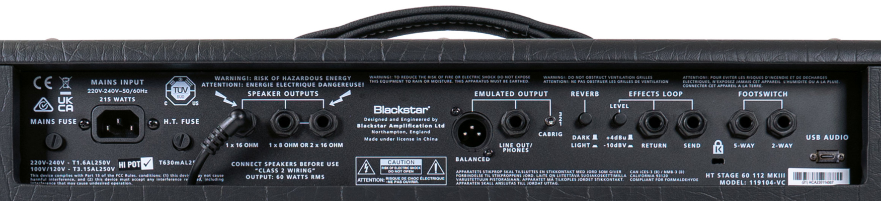 Blackstar Ht Venue Stage 60 112 Mkiii 60w 1x12 El34 - Ampli Guitare Électrique Combo - Variation 4