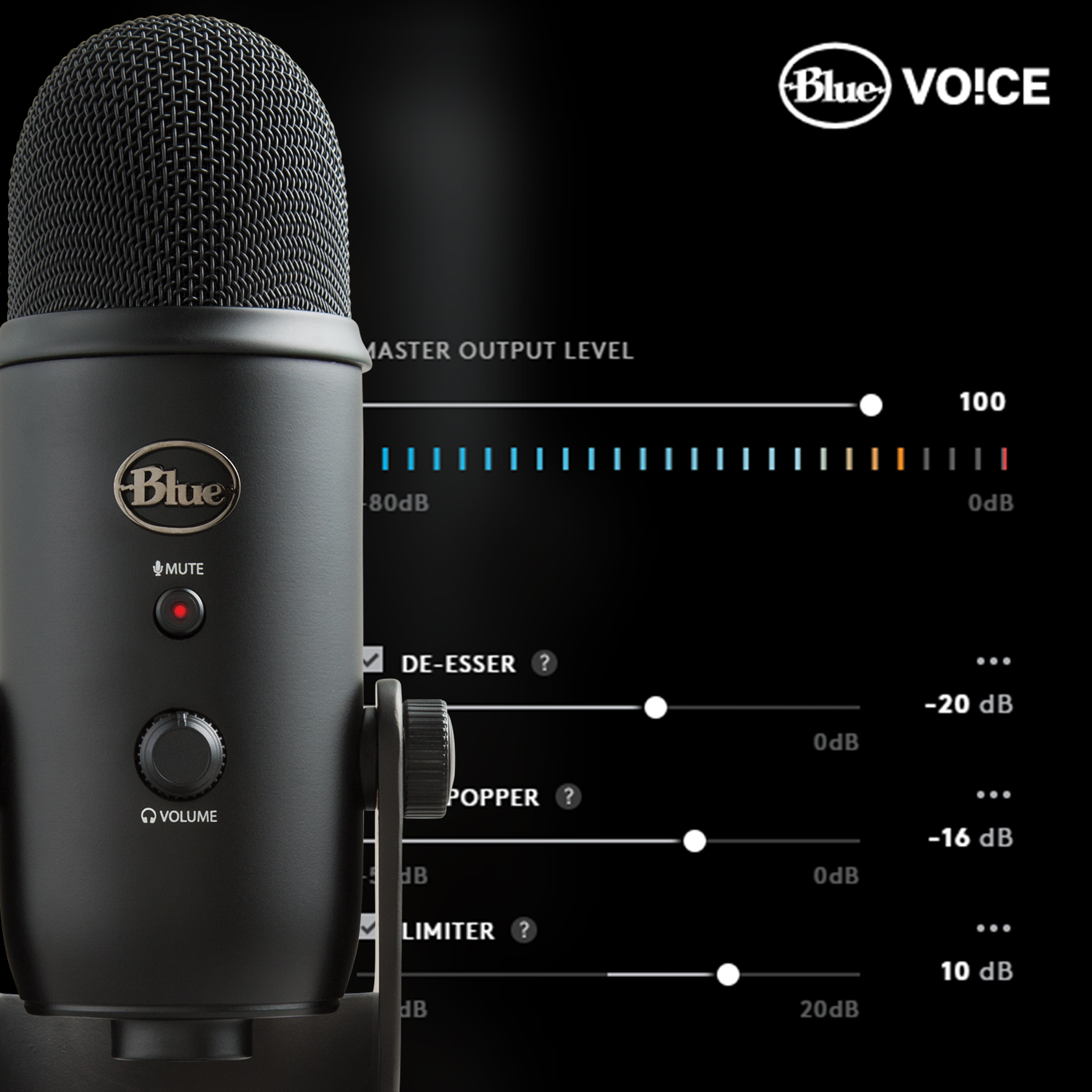 Blue Yeti Blackout Studio - Microphone Usb - Variation 4