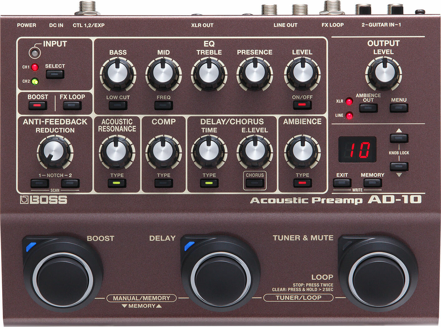 Boss Ad-10 - Preampli Acoustique - Main picture