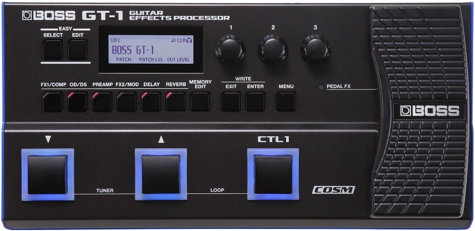 Boss Gt-1 Guitar Effects Processor - Simulation ModÉlisation Ampli Guitare - Main picture