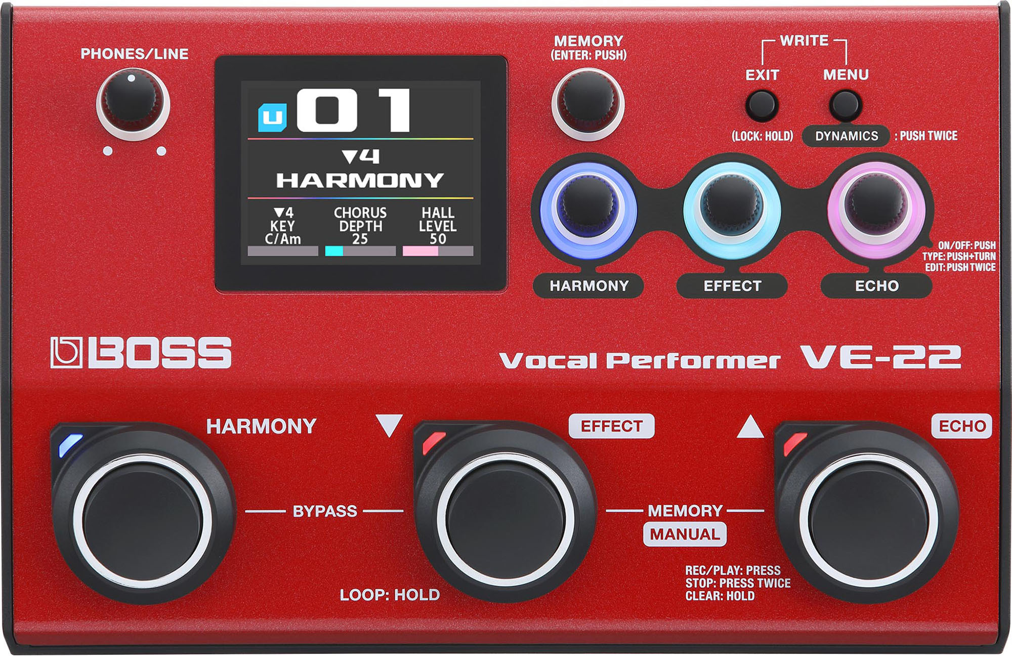 Boss Ve-22 Vocal Performer - Processeur D'effets - Main picture