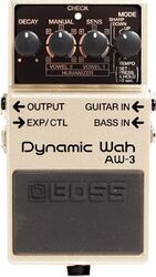 Pédale wah / filtre Boss AW-3 Dynamic Wah - White