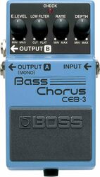 Pedale chorus / flanger / phaser / modul. / trem. basse Boss CEB-3