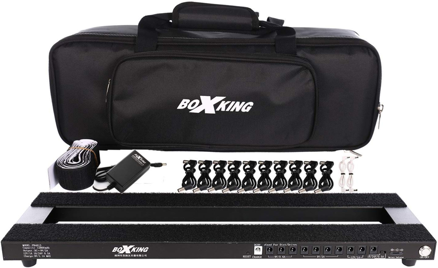Boxking Pb4813 Powered Rechargeable Pedalboard +housse 12800mah - Pedalboards - Main picture