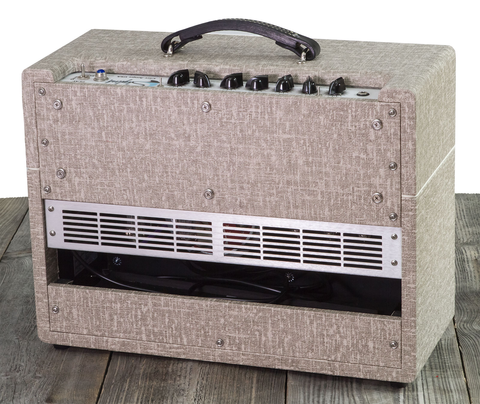Carr Amplifiers Skylark 1-12 Combo 12w 1x12 6v6 Brown Gator/slub - Ampli Guitare Électrique Combo - Variation 1