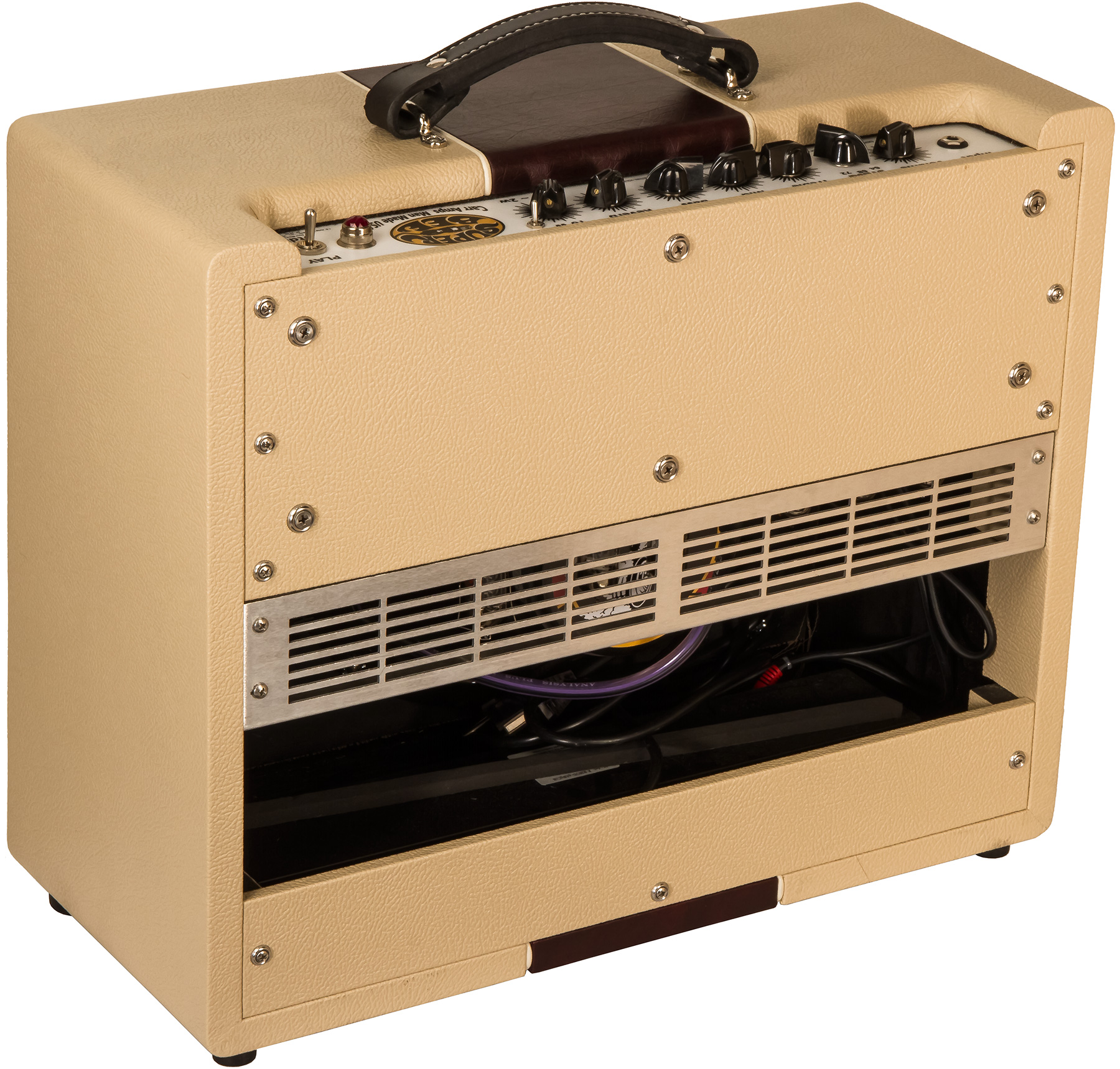 Carr Amplifiers Super Bee 1-12 Combo 10w 1x12 Cream/wine - Ampli Guitare Électrique Combo - Variation 1