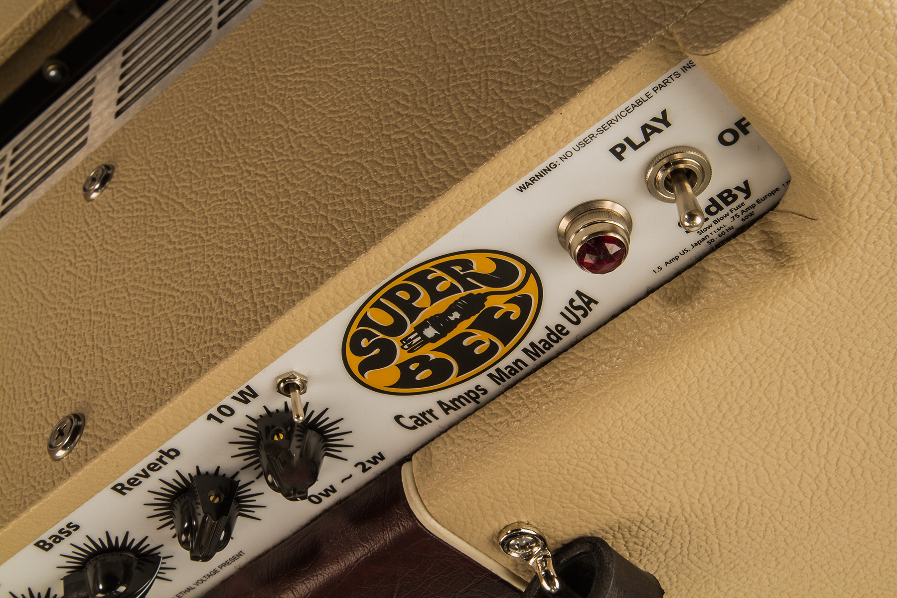 Carr Amplifiers Super Bee 1-12 Combo 10w 1x12 Cream/wine - Ampli Guitare Électrique Combo - Variation 3