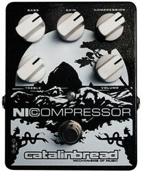 Pédale compression / sustain / noise gate  Catalinbread Nicompressor - Silver On Black