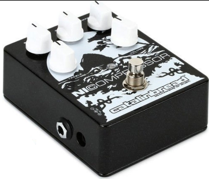 Catalinbread Nicompressor Silver On Black - PÉdale Compression / Sustain / Noise Gate - Variation 1