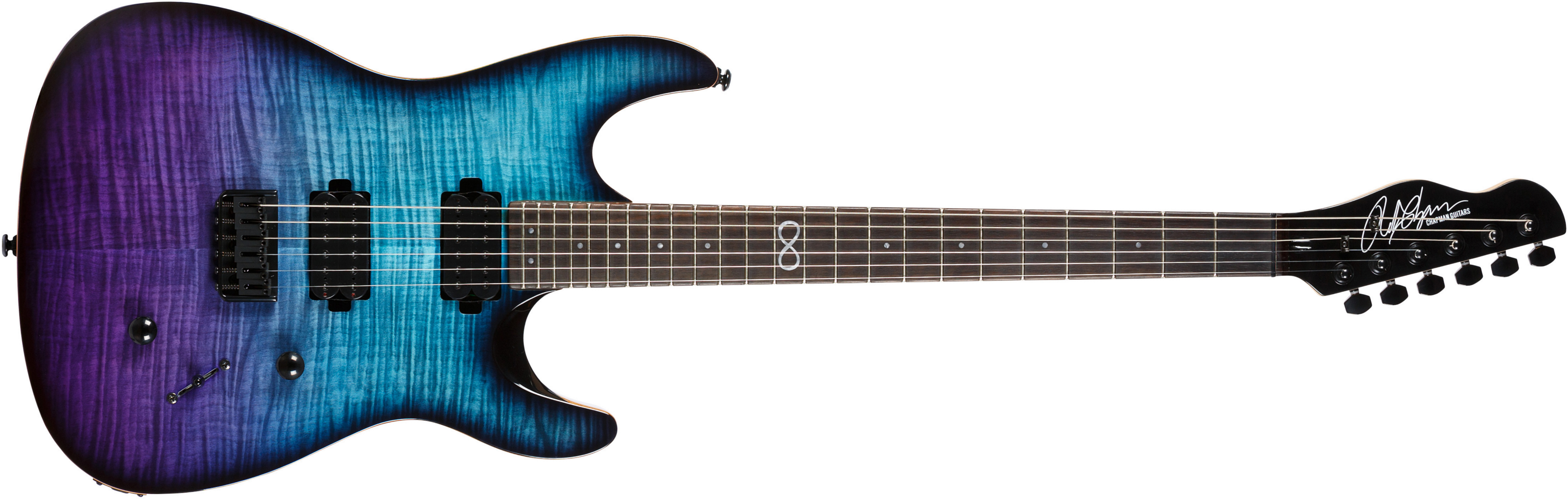 Chapman Guitars Ml1 Modern Baritone Standard V2 Hh Ht Eb - Ocean Fade - Guitare Électrique Double Cut - Main picture