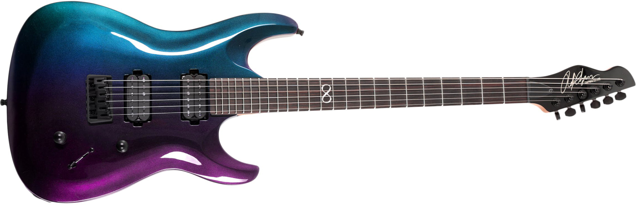 Chapman Guitars Ml1 Modern Pro 2h Seymour Duncan  Ht Eb - Morpheus Purple Flip - Guitare Électrique Forme Str - Main picture
