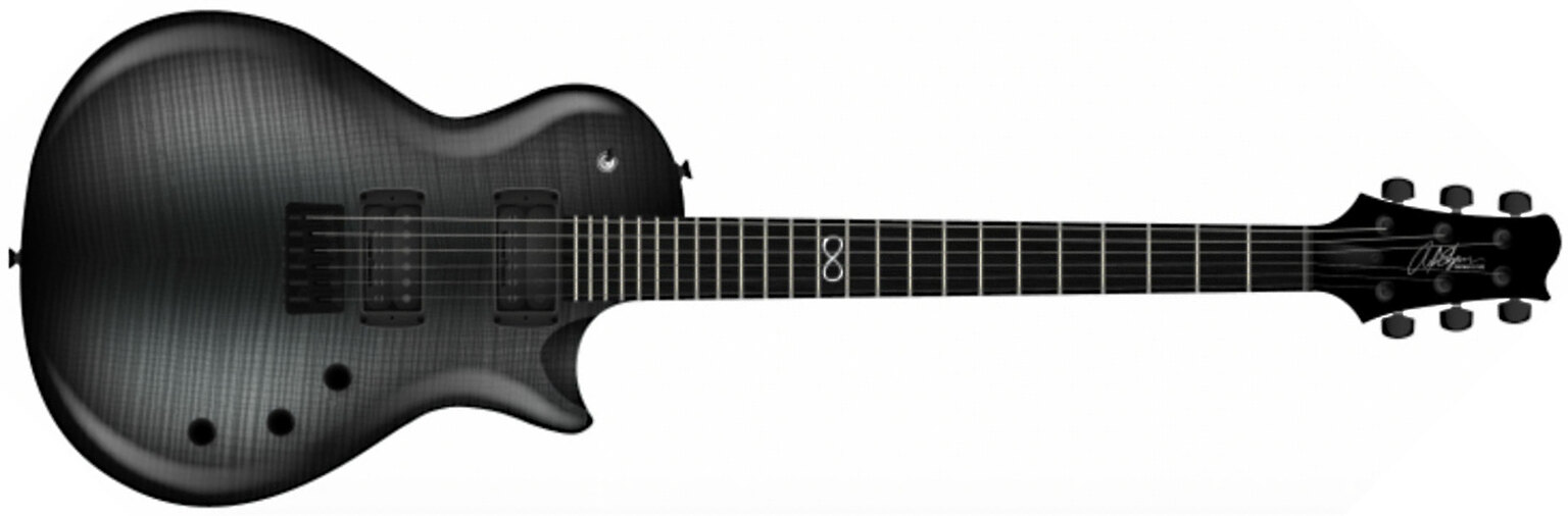 Chapman Guitars Ml2 Pro Modern Hh Seymour Duncan Ht Eb - River Styx Black - Guitare Électrique Single Cut - Main picture