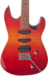 Guitare électrique forme str Chapman guitars Standard ML1 Hybrid - Cali sunset red
