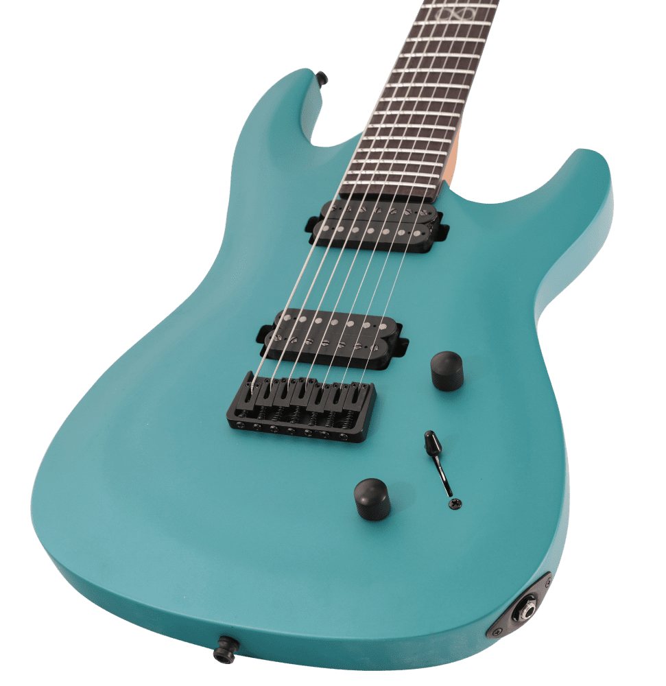 Chapman Guitars Ml1-7 Modern Pro 7c 2h Seymour Duncan  Ht Eb - Liquid Teal Metallic Satin - Guitare Électrique 7 Cordes - Variation 3