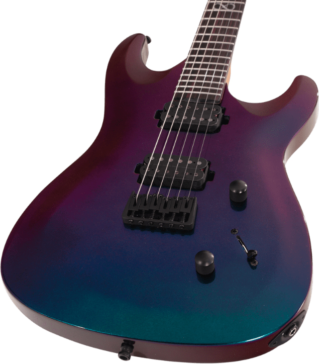 Chapman Guitars Ml1 Modern Pro 2h Seymour Duncan  Ht Eb - Morpheus Purple Flip - Guitare Électrique Forme Str - Variation 3