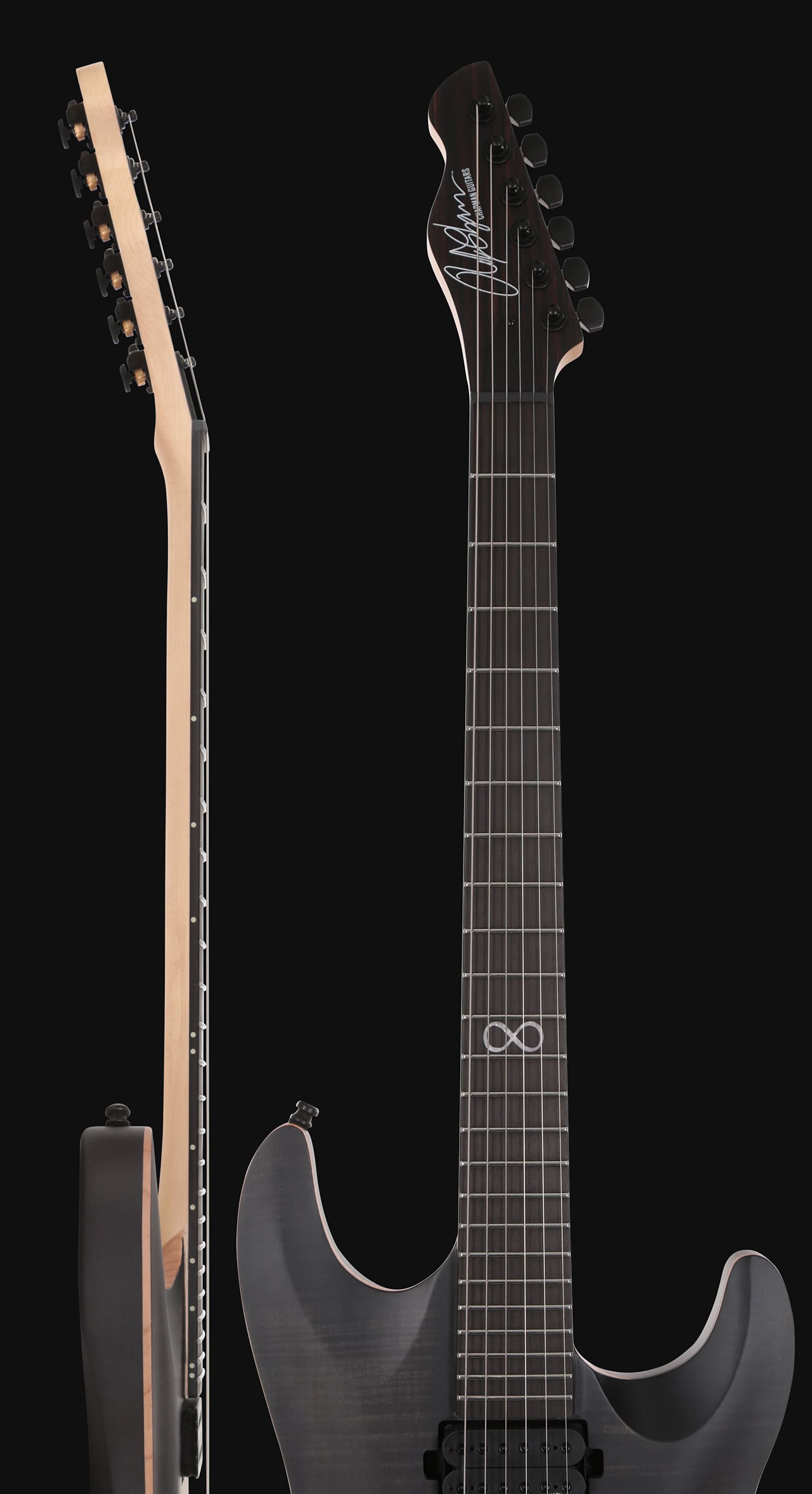 Chapman Guitars Ml1 Pro Modern Hh Ht Eb - Lunar Satin - Guitare Électrique Forme Str - Variation 3