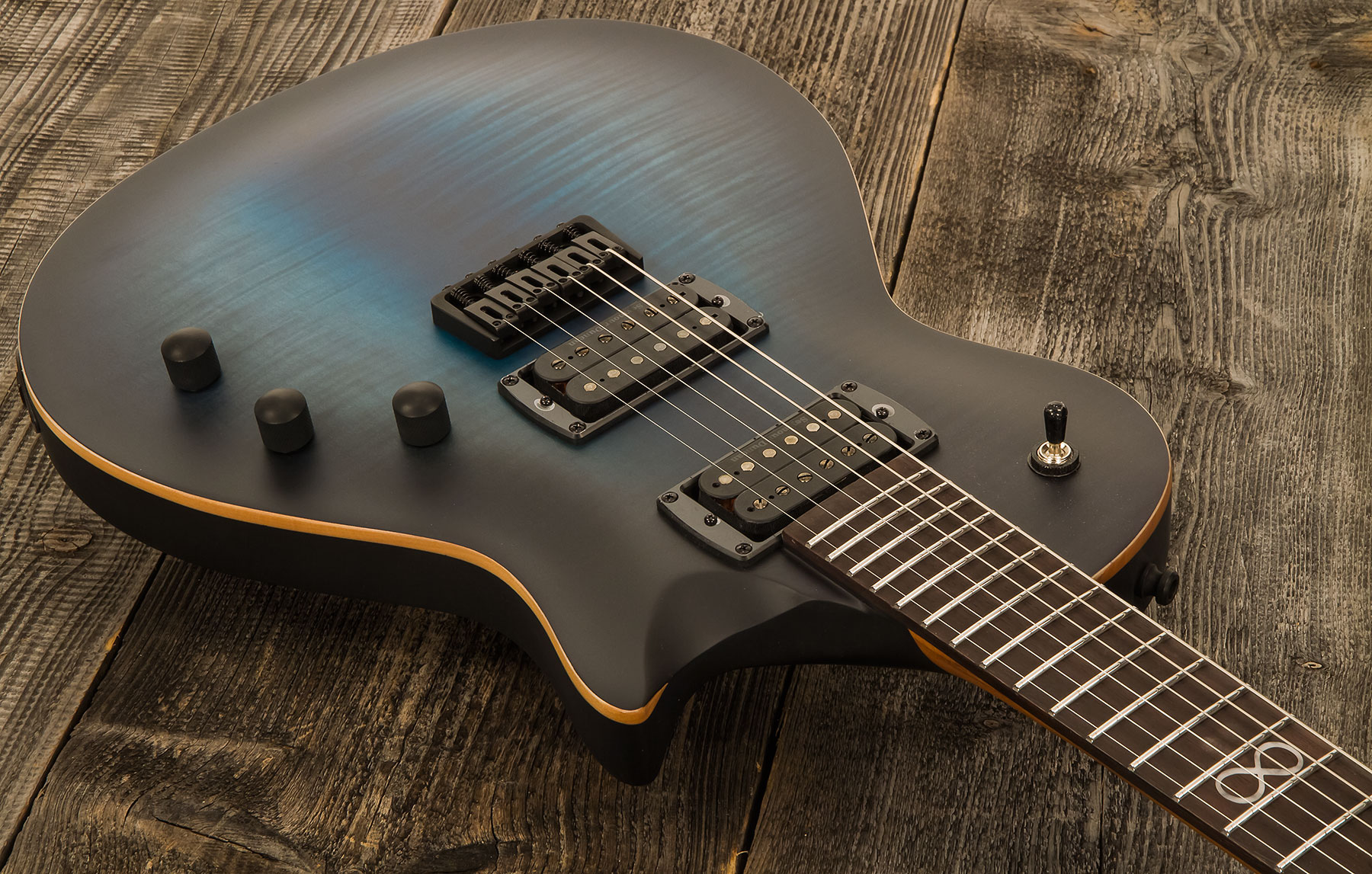 Chapman Guitars Ml2 Pro Modern Hh Seymour Duncan Ht Eb - Azure Blue - Guitare Électrique Single Cut - Variation 1