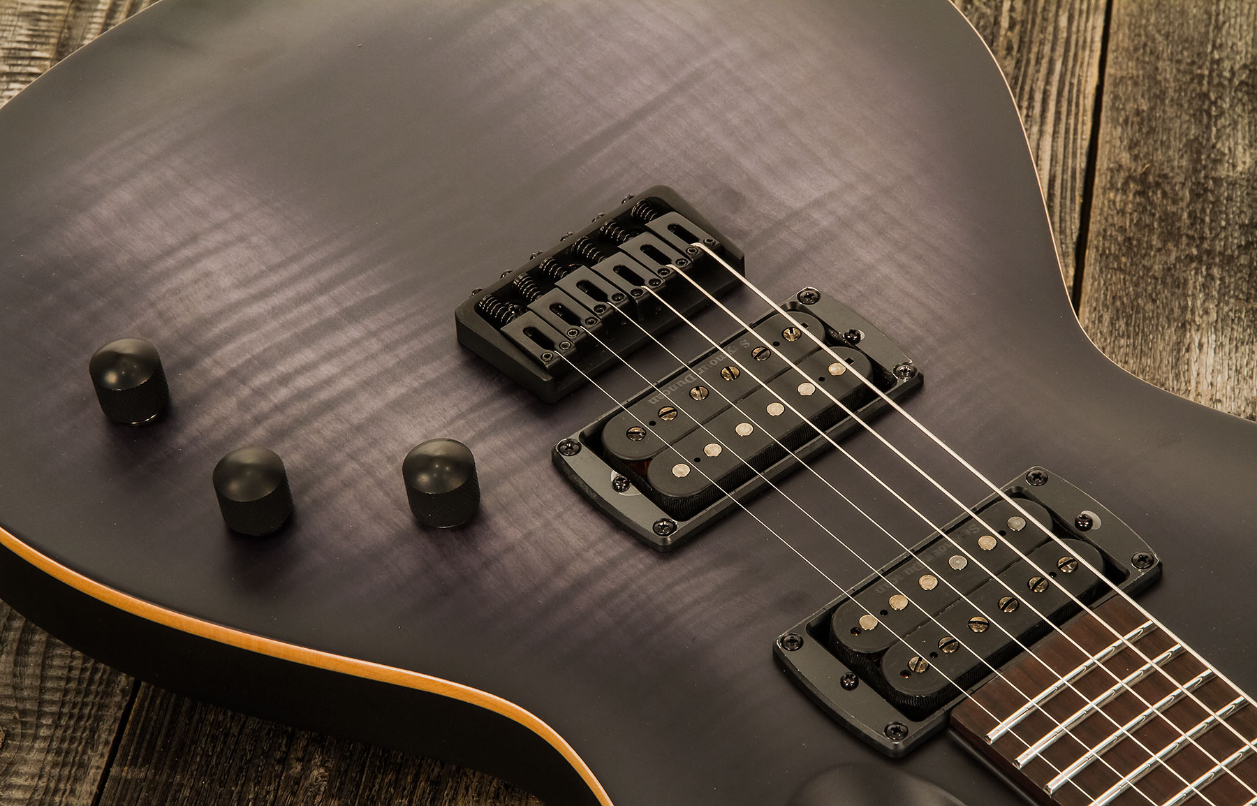 Chapman Guitars Ml2 Pro Modern Hh Seymour Duncan Ht Eb - River Styx Black - Guitare Électrique Single Cut - Variation 3