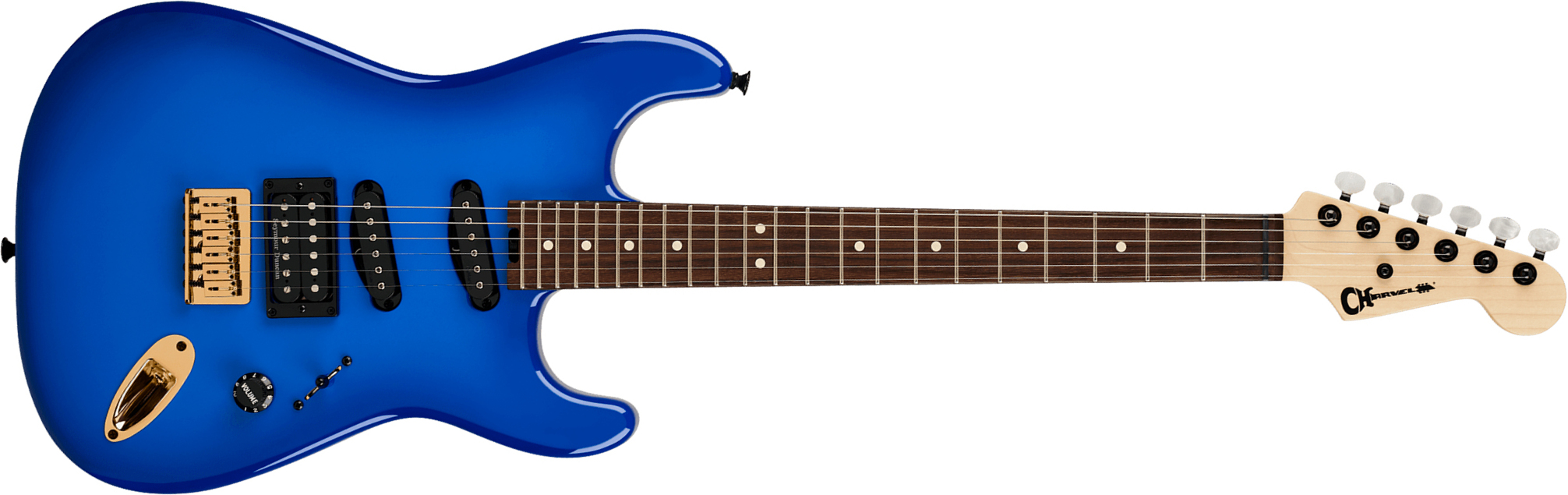 Charvel Jake E Lee San Dimas Style 1 Pro Mod Mex Signature Hss Ht Rw - Blue Burst - Guitare Électrique Signature - Main picture
