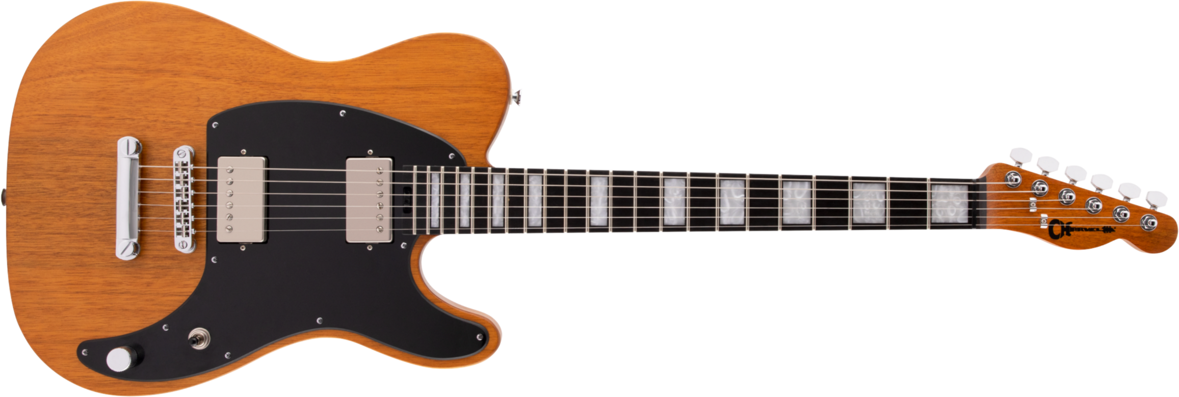 Charvel Joe Duplantier San Dimas Style 2 Hh E Mahogany Pro-mod Signature 2h Ht Eb - Natural - Guitare Électrique Forme Tel - Main picture
