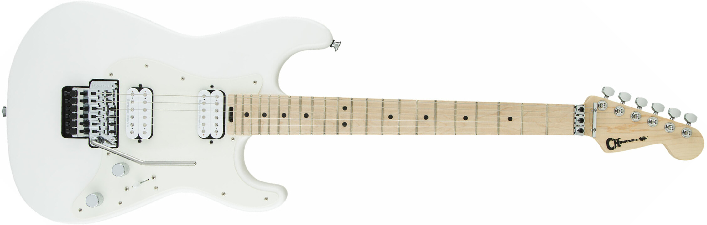 Charvel Pro-mod So Cal Style 1 Hh  Fr M Seymour Duncan Mn - Snow White - Guitare Électrique Forme Str - Main picture