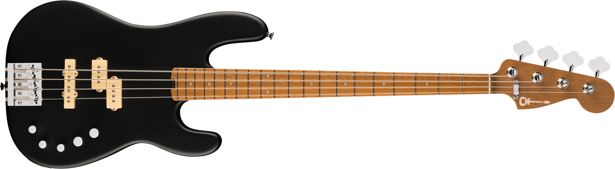 Charvel San Dimas Pj Iv Bass Pro-mod Active Dimarzio Mn - Satin Black - Basse Électrique Solid Body - Main picture