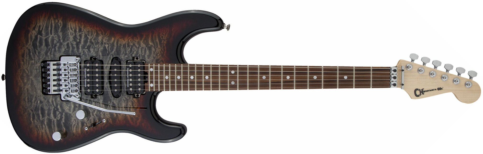 Charvel San Dimas Style 1 Hsh Qm Mj Jap Hsh Seymour Duncan Fr Pf - Midnight Glow - Guitare Électrique Forme Str - Main picture