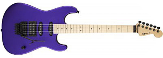 Charvel San Dimas Style 1 Hss Fr M Usa Select Dimarzio Fr Mn - Satin Plum - Guitare Électrique Forme Str - Main picture