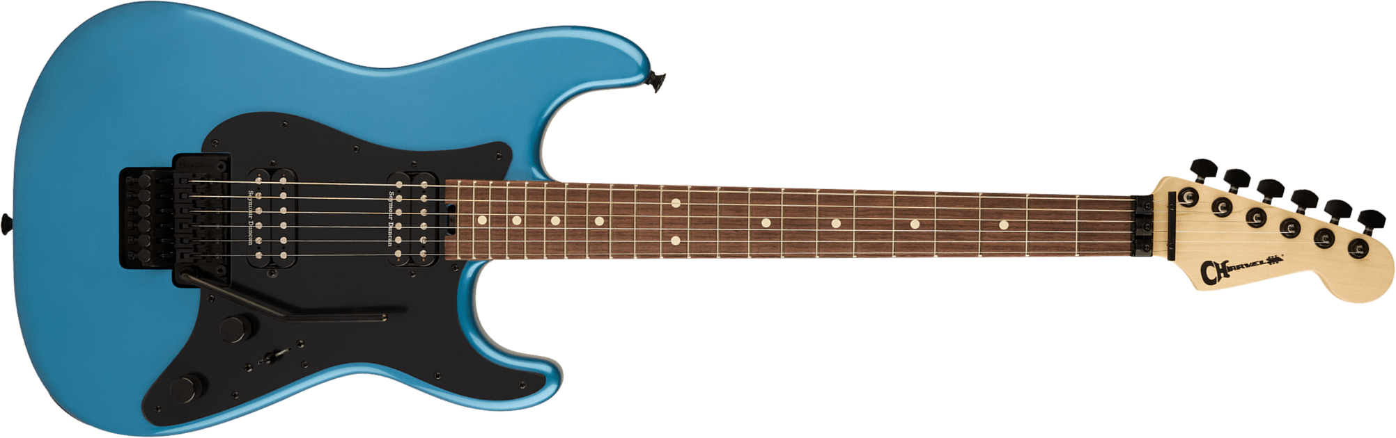 Charvel So-cal Sc1 Style 1 Hh Fr Pro-mod 2h Seymour Duncan Rw - Pelham Blue - Guitare Électrique Forme Str - Main picture