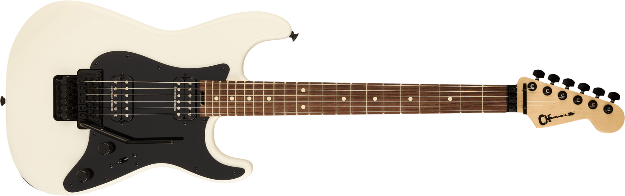 Charvel So-cal Sc1 Style 1 Hh Fr Pro-mod 2h Seymour Duncan Rw - Snow White - Guitare Électrique Forme Str - Main picture