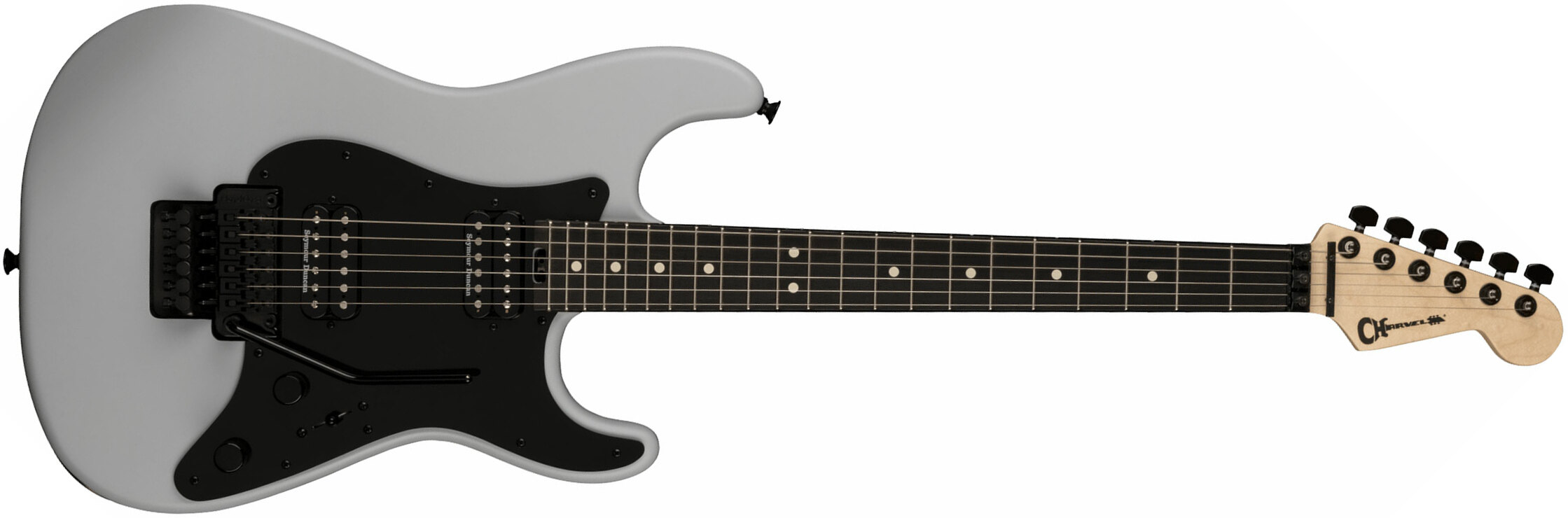 Charvel So-cal Style 1 Hh Fr E Pro-mod 2h Seymour Duncan Eb - Satin Primer Gray - Guitare Électrique Forme Str - Main picture