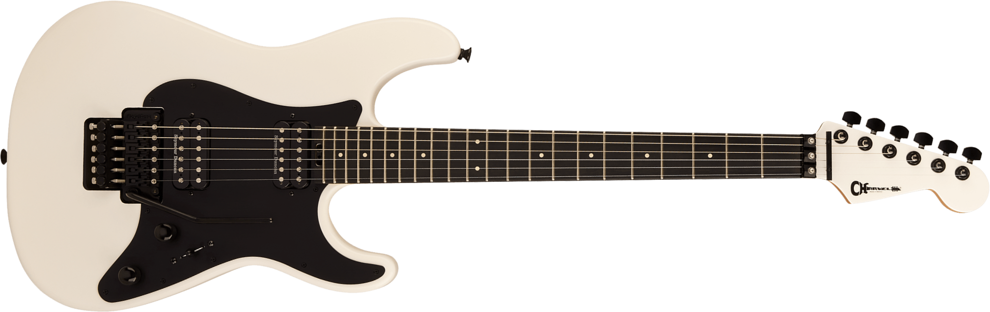 Charvel So-cal Style 1 Hh Fr Pro-mod Plus 2h Seymour Duncan Eb - Snow White - Guitare Électrique Forme Str - Main picture