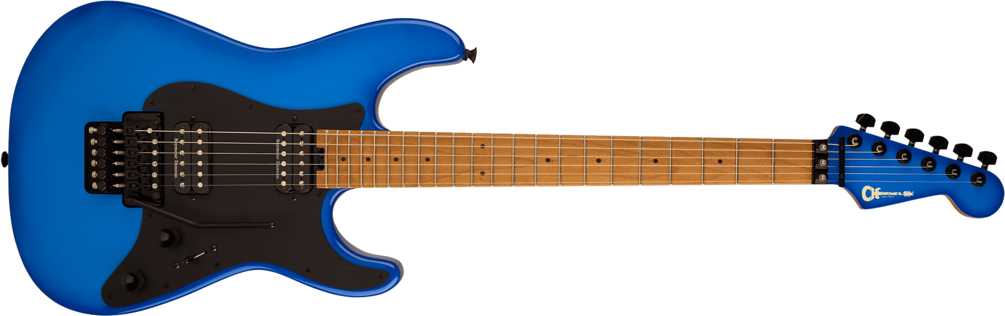 Charvel So-cal Style 1 Hh Fr Pro-mod Plus 2h Seymour Duncan Mn - Blue Burst - Guitare Électrique Forme Str - Main picture