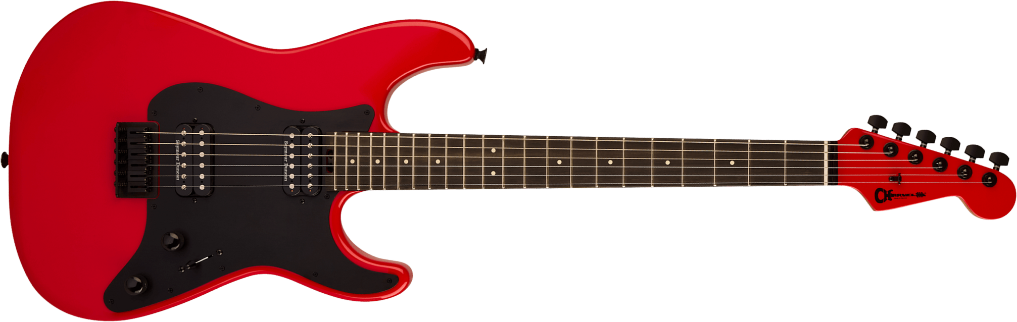 Charvel So-cal Style 1 Hh Pro-mod Plus 2h Seymour Duncan Eb - Ferrari Red - Guitare Électrique Forme Str - Main picture