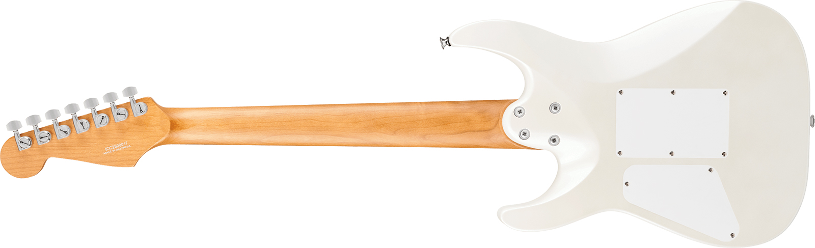 Charvel Dinky Dk24-7 Hh 2pt Eb Pro-mod Plus 7c 2h Trem Eb - Celestial Silk - Guitare Électrique Forme Str - Variation 1